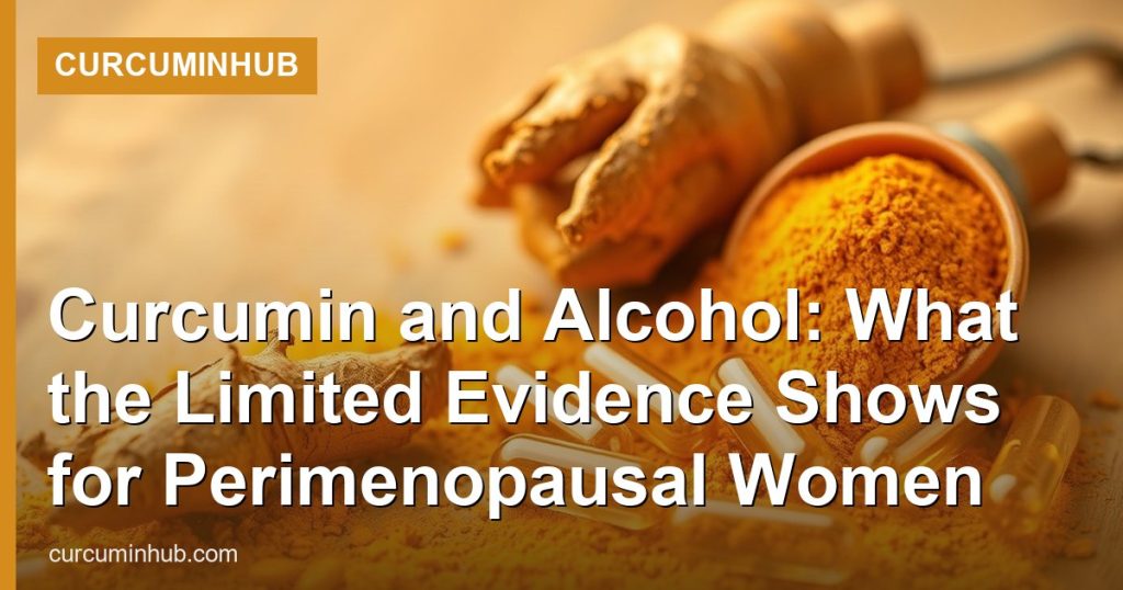 Curcumin and Alcohol: What the Limited Evidence Shows for Perimenopausal Women - CurcuminHub