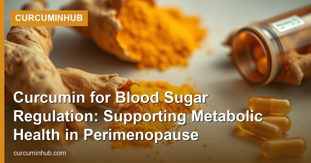Curcumin for Blood Sugar Regulation: Supporting Metabolic Health in Perimenopause - CurcuminHub