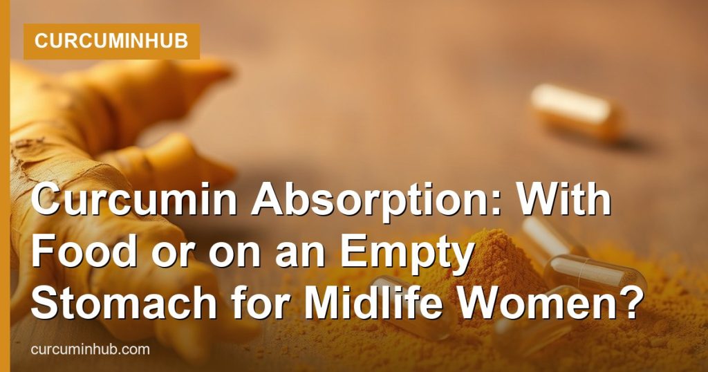 Curcumin Absorption: With Food or on an Empty Stomach for Midlife Women? - CurcuminHub