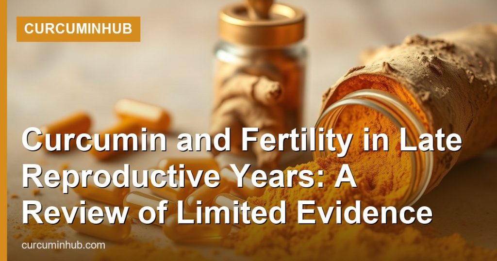 Curcumin and Fertility in Late Reproductive Years: A Review of Limited Evidence - CurcuminHub