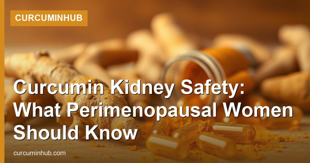 Curcumin Kidney Safety: What Perimenopausal Women Should Know - CurcuminHub