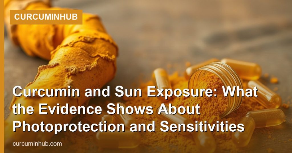 Curcumin and Sun Exposure: What the Evidence Shows About Photoprotection and Sensitivities - CurcuminHub