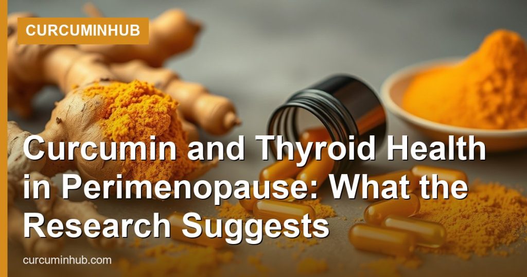 Curcumin and Thyroid Health in Perimenopause: What the Research Suggests - CurcuminHub