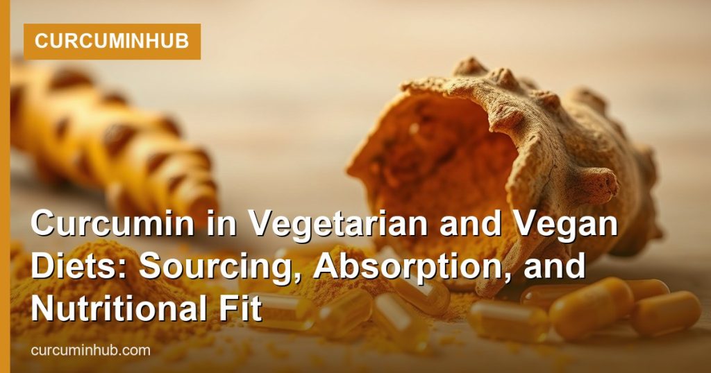 Curcumin in Vegetarian and Vegan Diets: Sourcing, Absorption, and Nutritional Fit - CurcuminHub
