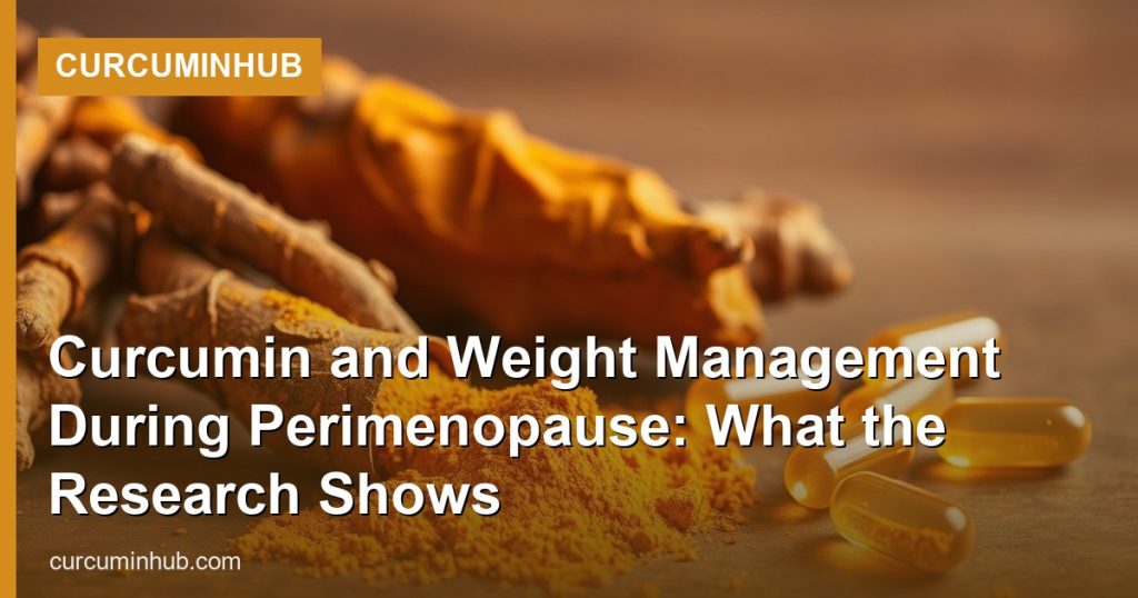 Curcumin and Weight Management During Perimenopause: What the Research Shows - CurcuminHub