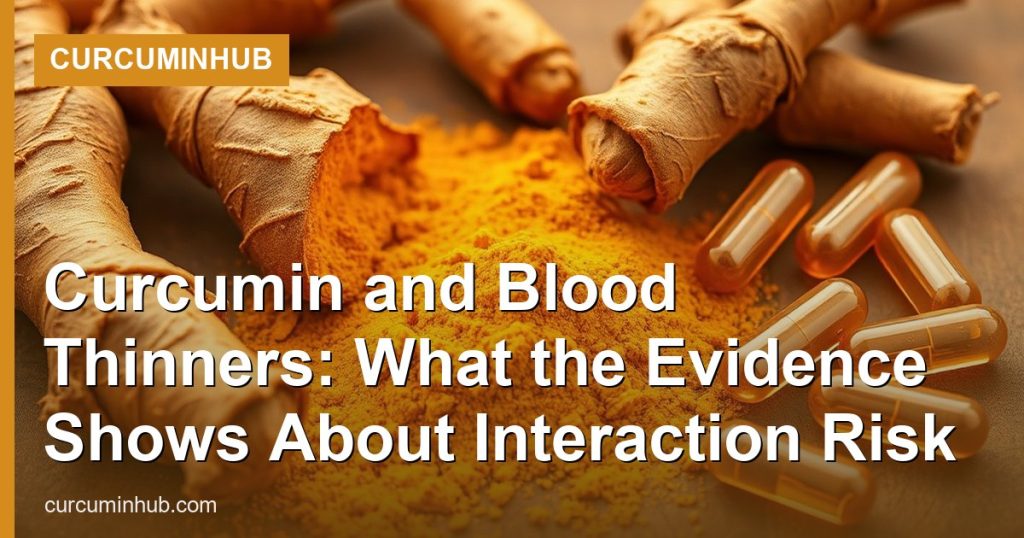 Curcumin and Blood Thinners: What the Evidence Shows About Interaction Risk - CurcuminHub