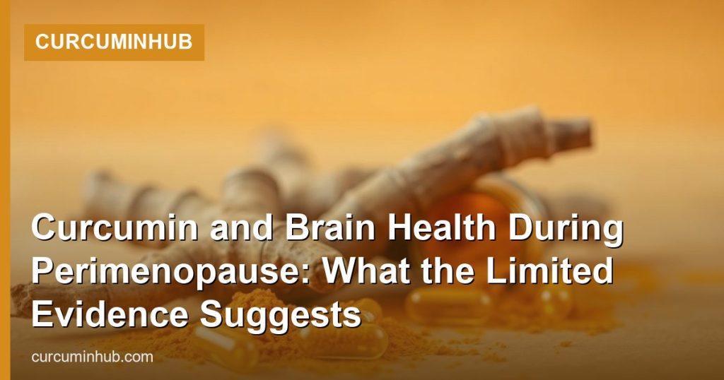 Curcumin and Brain Health During Perimenopause: What the Limited Evidence Suggests - CurcuminHub