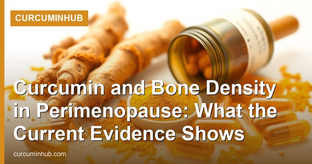 Curcumin and Bone Density in Perimenopause: What the Current Evidence Shows - CurcuminHub