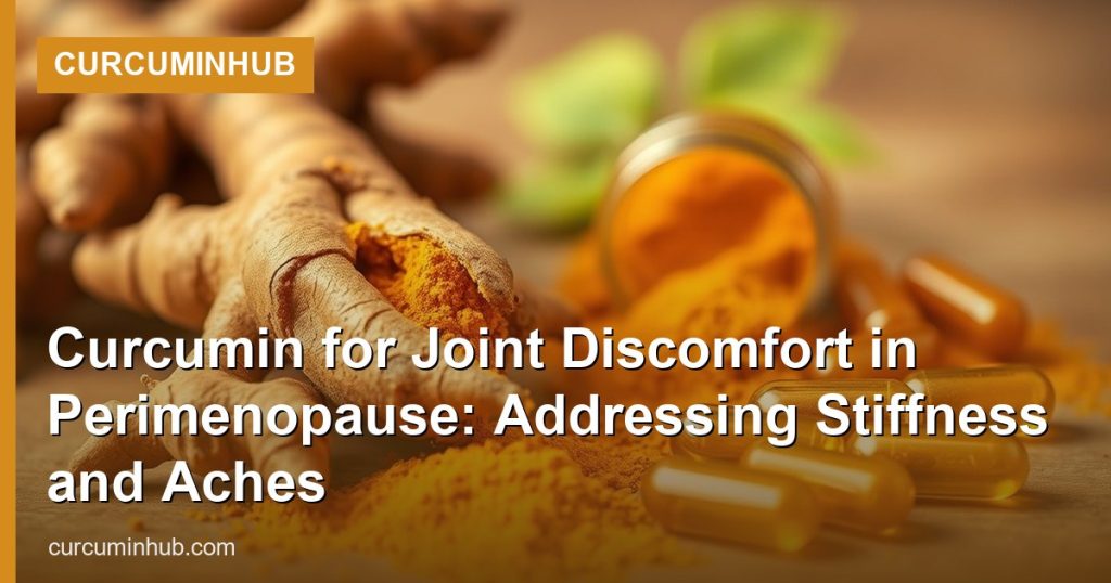 Curcumin for Joint Discomfort in Perimenopause: Addressing Stiffness and Aches - CurcuminHub