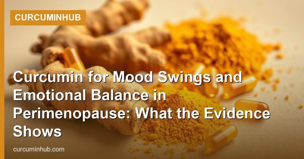 Curcumin for Mood Swings and Emotional Balance in Perimenopause: What the Evidence Shows - CurcuminHub