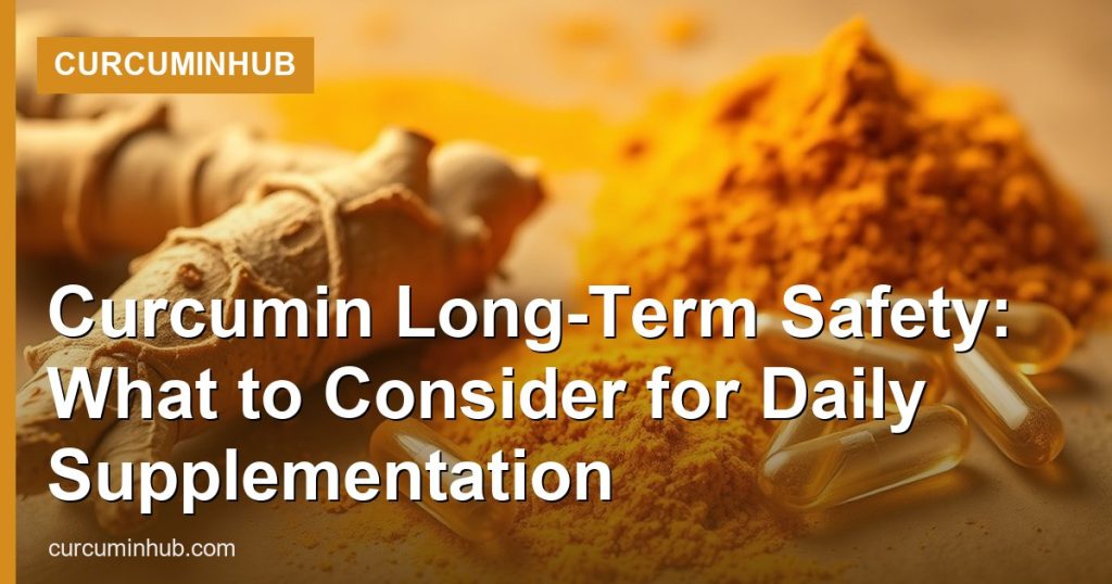 Curcumin Long-Term Safety: What to Consider for Daily Supplementation - CurcuminHub