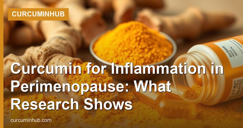 Curcumin for Inflammation in Perimenopause: What Research Shows - CurcuminHub