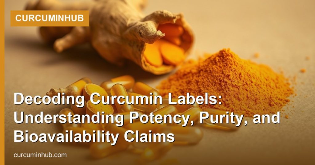 Decoding Curcumin Labels: Understanding Potency, Purity, and Bioavailability Claims - CurcuminHub
