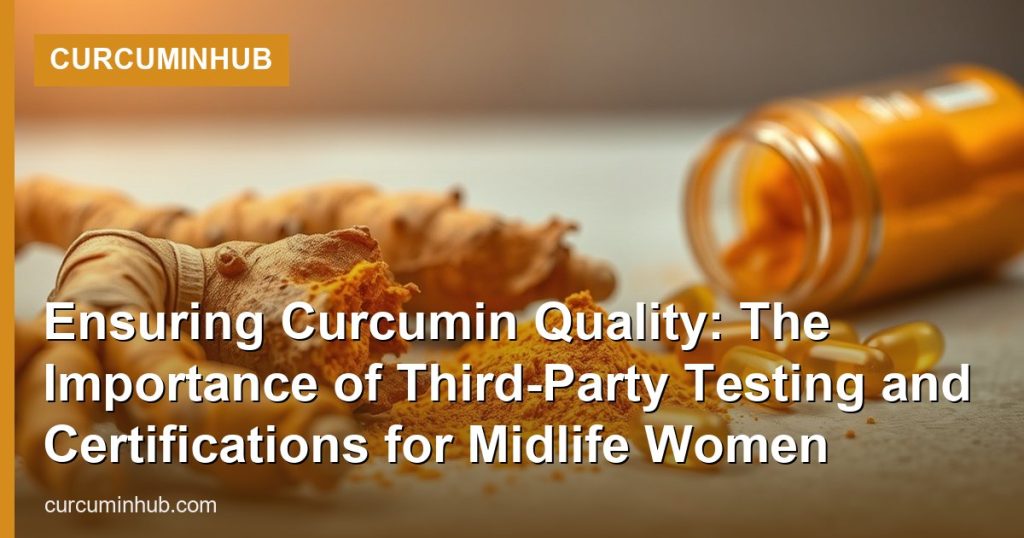 Ensuring Curcumin Quality: The Importance of Third-Party Testing and Certifications for Midlife Women - CurcuminHub