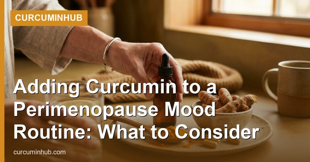 Adding Curcumin to a Perimenopause Mood Routine: What to Consider - CurcuminHub