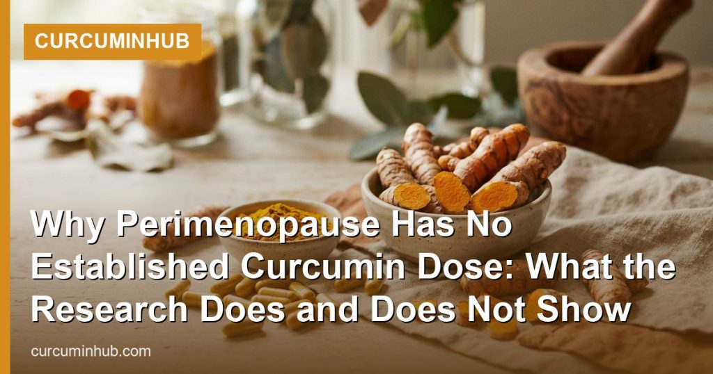 Why Perimenopause Has No Established Curcumin Dose: What the Research Does and Does Not Show - CurcuminHub